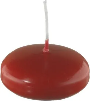 Produktbild von Schwimmkerzen Erdbeere Rot 24 x Ø 60 mm, 20 Stück