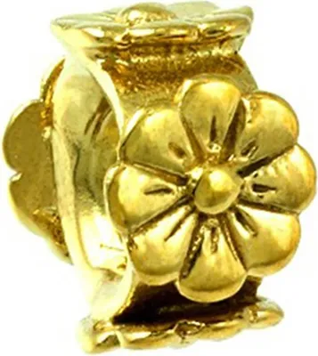 Image de Carlo Biagi bandeau de fleurs Bead argent European Beads D2BGPS09