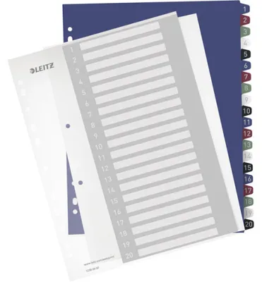 Image de Répertoire plastique Style 1-20 imprimable A4 PP 20 feuilles couleur