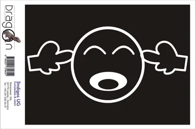 Produktbild von Aufkleber / Autoaufkleber - JDM / Die cut / Auto / OEM - Dizziness - 210x100mm schwarz - Heckscheibe / Heckscheibenaufkleber