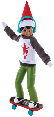 Produktbild von The Elf on the Shelf® MagiFreez™ Skateboard Set | Outfit mit Longsleeve, Kopfhör