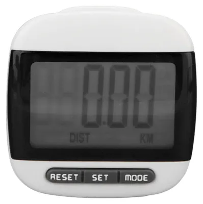 Image de Podomètre pour
seniors avec écran LCD, affichage clair et précis, avec clip, noir