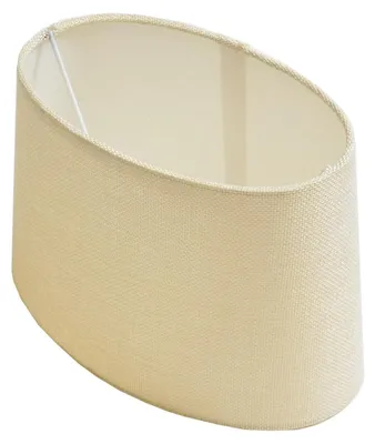 Produktbild von Lampenschirm oval aus Stoff H 15.5 cm für Tisch - Stehlampen
