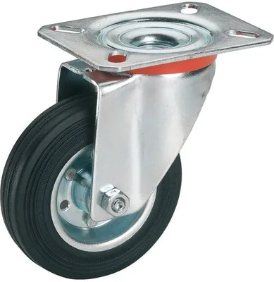 Immagine prodotto di Ruota girevole con piastra 125 x 37 mm, carico massimo 100 kg