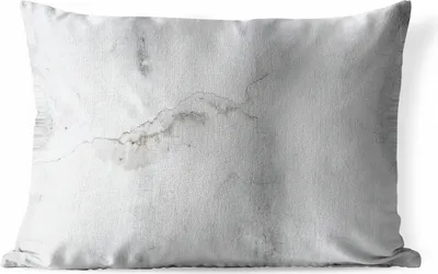 Produktbild von MuchoWow® Outdoor Kissen - Beton - Grau - Weiß - 60x40 cm - Wetterfest - Lounge Kissen - Zierkissen - Kissen für Innenräume
