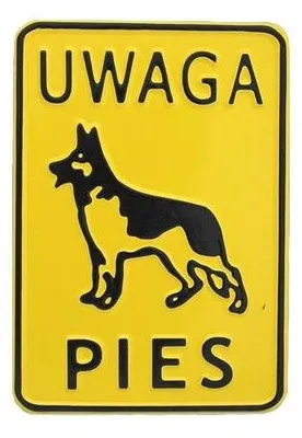 Image de Panneau 15 × 20 Cm « Attention, Chien » - Tab M P23