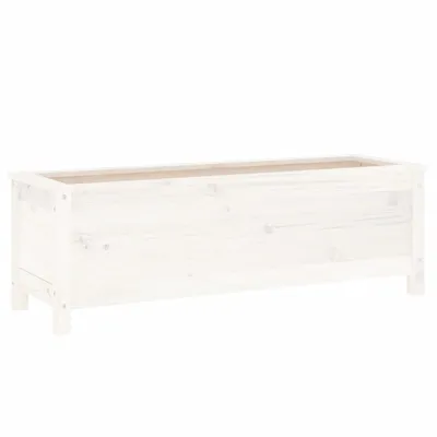 Obrázok produktu pre vidaXL Zvýšená posteľ biela 119,5x40x39 cm Borovicový masív