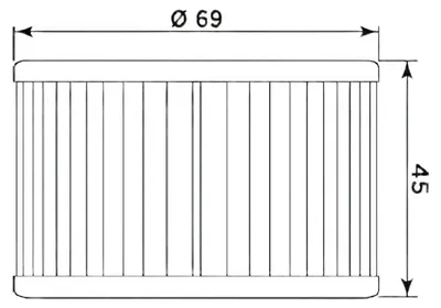 Imagen del producto de Filtro de aceite MIW FILTERS MIW KY7004. Elemento de filtro para motocicletas KYMCO, marca VENOX
