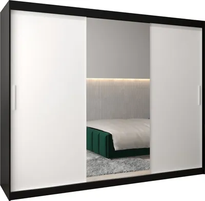Produktbild von Kleiderschrank, Schiebetürenschrank Schlafzimmer, Schrank mit Spiegel TOKYO 1 250 cm