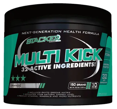 Produktbild von Stacker2 Multi Kick (150g) Orange - Vitamine, Mineralien & Gesundheit - Vitamine & Mineralien-Komplex