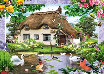 Produktbild von Puzzle 500T. Romantisches Landhaus