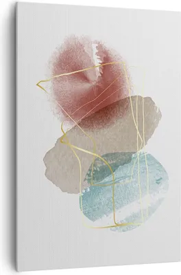 Produktbild von Bild auf Leinwand - Leinwandbild - Einteilig - Form Figur Abstraktion - 70x100cm - Wand Bild - Wanddeko - Wandbilder - Leinwanddruck - Wanddekoration - Leinwand bilder - Wandbild - PA70x100-5057