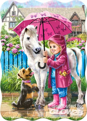 Produktbild von Castorland Rainy Day with Friends  Puzzle 30 Teile   B-03426-1