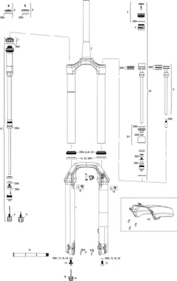 Zdjęcie produktu dla Widelec amortyzowany ROCKSHOX "Pike Select RC" 27,5" Boost E czarny, 130 m
