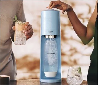 Immagine prodotto di Macchina SODASTREAM TERRA SodaStream, blu, incl. bottiglia da 1 litro lavabile in lavastoviglie, bombola di CO2 da 60 litri