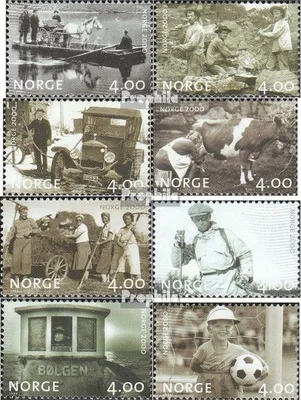 Produktbild von Briefmarken Norwegen 1999 Mi 1321-1328 (kompl.Ausg.) gestempelt Jahrtausendwende Alltagsleben