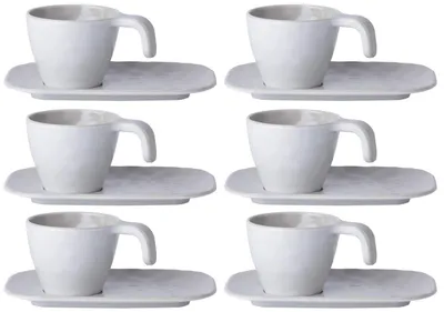 Obrázok produktu pre Šálka na espresso s podšálkou - Harmony Bone - Summer Edition Set of 6