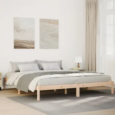 Obrázek produktu pro Maison Exclusive – masivní dřevěná postel extra dlouhá bez matrace 180x210 borové dřevo