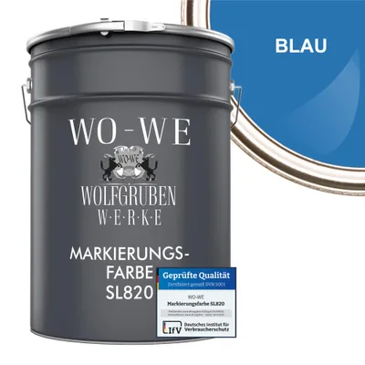Produktbild von Markierungsfarbe Fahrbahnmarkierung Strassenmarkierungsfarbe SL820 BLAU - 5L