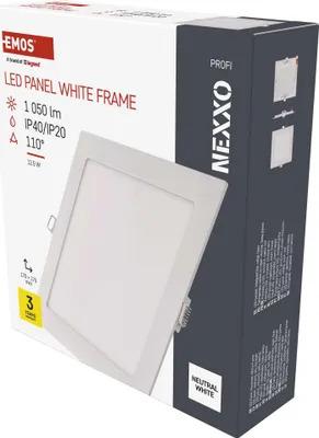 LED podhledové svítidlo NEXXO bílé, 17 x 17 cm, 12,5 W, neutrální bílá