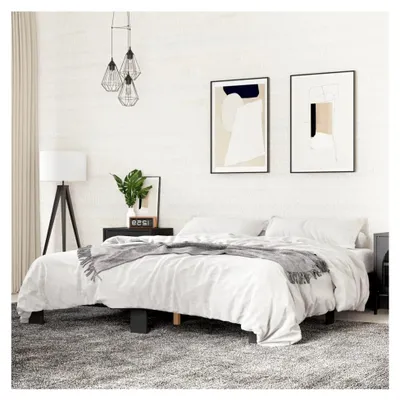 Produktbild von Bettgestell Schwarz 160x200 cm ohne Matratze