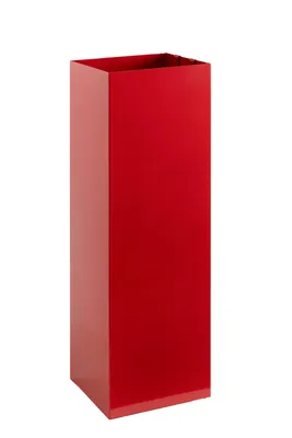 Produktbild von Neustein Schirmständer rot mit modernem Design aus Metall für Heim und Büro, Regenschirmständer, Design-Ständer, 2 Haken, Wasserauffangschale