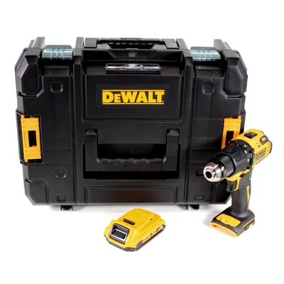 Obrázek produktu pro Akumulátorová příklepová vrtačka DeWalt DCD 709 NT 18 V 65 Nm + 1x akumulátor 2,0 Ah v krabici TSTAK - bez nabíječky.