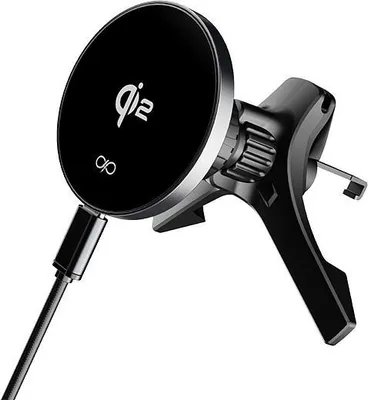 Obrázok produktu pre Qi2 Nabíjačka Induc Auto Airvent 15W + Čierny kábel