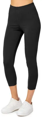 Produktbild von Merry Style Damen 3/4 Leggings aus Baumwolle MS10-199 (Schwarz, L)