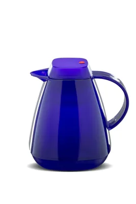 Produktbild von ROTPUNKT Thermokanne 650 1,0 ltr. I Glaseinsatz, BPA-Frei, Isolierkanne I langlebig I 24 Std heiß I hochwertig I Kaffeekanne I teekanne - hyperblue