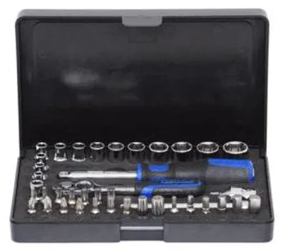 Produktbild von KS Tools 918.0640, Steckschlüssel-Satz, 1/4", 40 Kopf/Köpfe, Chrom-Vanadium-Stahl, 800 g