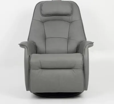 Produktbild von WELCON®ErgoSVING Relaxsessel Echtleder grau