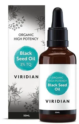 Produktbild von Viridian Nutrition Hochdosiertes Schwarzkümmelöl 50 ml Bio