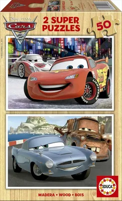 Produktbild von Educa - Holzpuzzle - Disney Cars 2