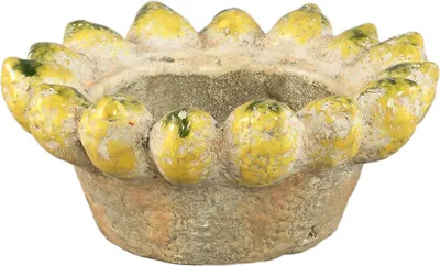 Produktbild von PTMD - Fruchtschale - Gelb - 25 x 25 x 10,5 cm