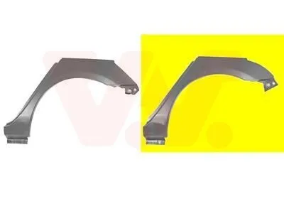 Image de Panneau latéral arrière gauche de VAN Wezel (2735147) Panneau latéral de carrosserie Panneau latéral