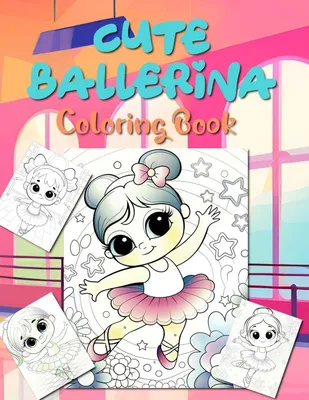 Produktbild von Malbuch mit süßen Balletttänzerinnen