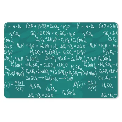 Produktbild von MuchoWow® Mauspad Mousepad Chemie - Kreidetafel - Figuren - Muster 27x18 cm - Mousepads - Maus Mat - Pad - Mausunterlage - Büroartikel - Desk Matten