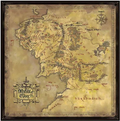 Immagine prodotto di The Noble Collection LOTR - Middle-earth Map Puzzle, NN9472