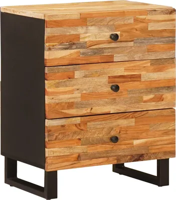 Image de Armoire de lit Marron 50 x 33 x 62 cm Bois de mangue massif