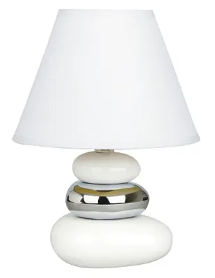 Produktbild von Rabalux 4949 Tischleuchte Salem, E14, Keramik, weiß, rund, Standard, ø180mm