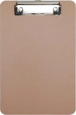 Produktbild von MAUL Klemmbrett MAULbasic A5 Hochformat Hartfaser-Holz braun