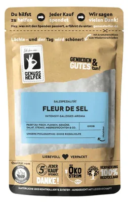 Produktbild von Fleur de Sel, leckere Salzflocken für die Gourmet-Küche