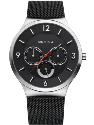 Zdjęcie produktu dla Bering - Zegarek na rękę - Męski - Chronograf - Klasyczny srebrny szczotkowany 33441-102