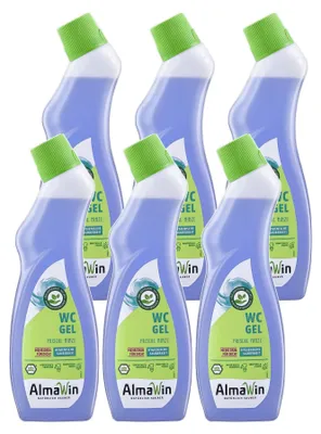 Zdjęcie produktu dla Żel do WC, żel do czyszczenia toalety, środek do czyszczenia toalet, 6 x 750 ml