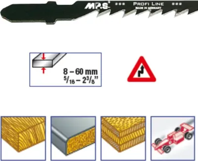 Produktbild von CV-Stichsägeblatt kreuzgeschliffen und geschränkt, GL 100/VL 75 mm, ZT 4,0 mm/6TPI, 5er Pack