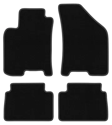 Productafbeelding van Velours automatten voor Daewoo Lanos 1997-2004 (sedan/hatchback) – 4-delig, zwart, op maat – Wielganizator BASIC