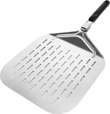Obrázek produktu pro Skládací škrabka na pizzu z nerezové oceli 32,7 x 6 x 42,5 cm Perforovaná stříbrná