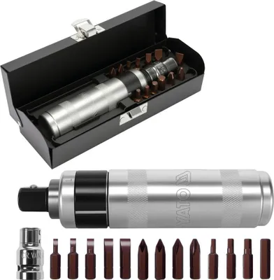 Image de Yato YT-28015, Embouts de tournevis, acier haute résistance, 15 pces, outil professionnel, pour vissage et réparation