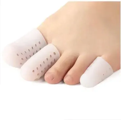 Obrázok produktu pre CHPN – Chrániče prstov – Úľava pri bolesti prstov – Ochrana prstov – Silikón – Súprava s 3 pármi – Veľkosti S/M/L – Biele chrániče prstov – Úľava pri bolesti prstov